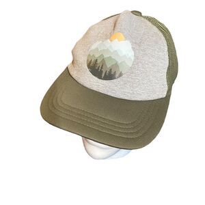 Tommy Bahama Mountains Jubilee Tex Snap Back Gray/Green Mesh Adj Trucker Hat S/M